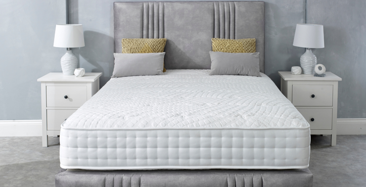 Quilted Natural 1000 Divan Set - Free Headboard