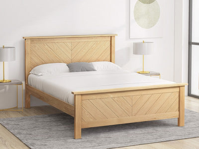 Palermo Oak Wooden Bed Frame